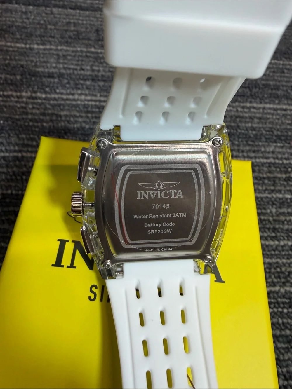 Invicta S1 Rally White Carbon Fiber Men’s  42mm Quartz Movement Watch New